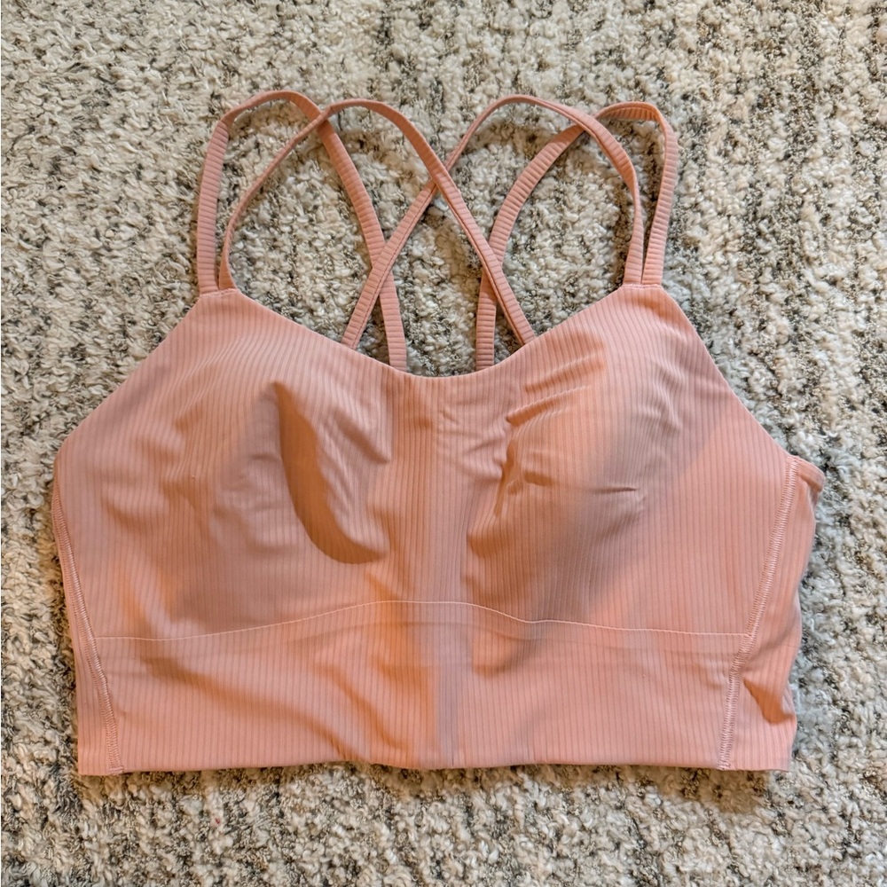 Lululemon Athletica Pink Strappy Sports Bra